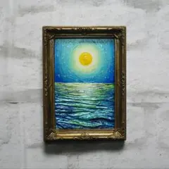 油絵 絵画 【月の夜海】【木製】 油絵 絵画 【月の夜海】【木製】 - メルカリ