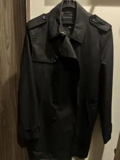 COACH コーチ ショートトレンチコート スプリングコート【試着のみ美品】 ブルー（青）系 Coach(コーチ) トレンチコート(レディース) - 海外通販