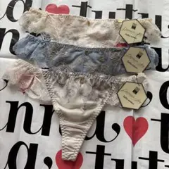 チュチュアンナ♡プレミアムライン♡Tバックショーツ♡Mサイズ♡3枚セット