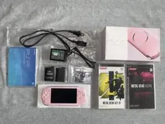 【表面研磨加工】PSP3000ブロッサムピンク + メタルギアアシッド1　2