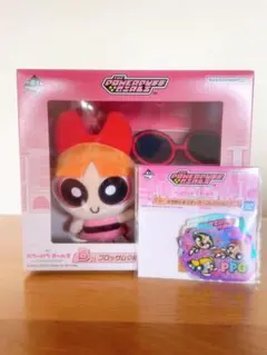 パワーパフガールズ ブロッサム ぬいぐるみ ステッカー 1番くじ