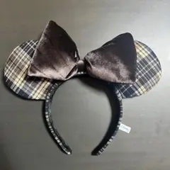 ディズニー　カチューシャ　チェック柄