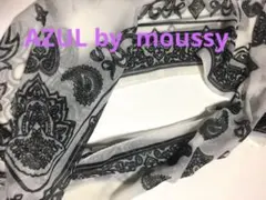 新品未使用！AZUL by moussy ペイズリー柄 ストールのサムネイル
