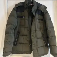 キ*ア様 オリーブグリーン フード付きダウンジャケット