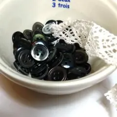 プラボタン グレー調 15mm 50個
