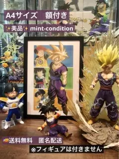 ドラゴンボール　DRAGON BALL 　孫　悟飯　イラスト　 A4　額付き