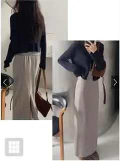 (美品)グレイル(GRL)バックスリットタイトスカート