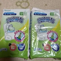Tacaof ポータブルトイレ用 使いすて紙パック 12枚入 2袋　緊急時トイレのサムネイル