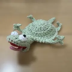 トカゲのちょっと可哀想なコースター ハンドメイド かぎ編み クセ強な