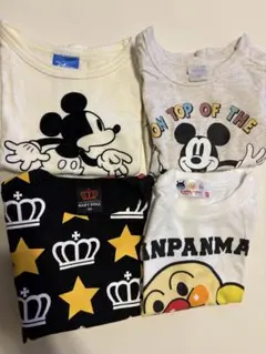 ミッキーマウス・アンパンマン Tシャツセット
