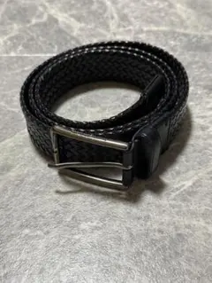 ERMENEGILDO ZEGNA ゼニア レザー 編み込みベルト 100 38のサムネイル