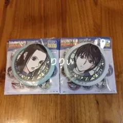 ハンターハンター 切り絵シリーズ 和紙缶バッジ イルミ 2種