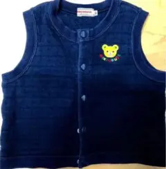 ミキハウス ベスト 80cm ネイビー