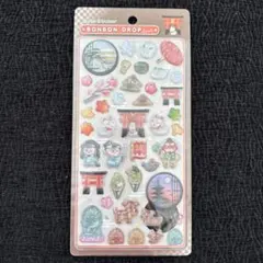 【新品】ボンボンドロップ　シール　和柄　京都　奈良　古都　クーリア　送料込み