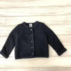 PETIT BATEAU キッズ レトロ キルティング カーディガン ジャケット