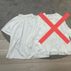 美品 しまむら CLOSSHI 半袖ブラウス ホワイト Lのサムネイル