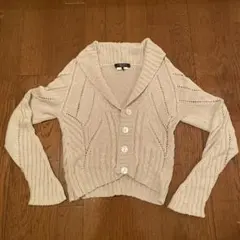 WEEKEND MaxMara ニットカーディガン ベージュ Sのサムネイル