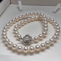 本真珠 パールネックレス 金誠堂ケース付き - メルカリ