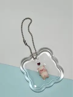 こぶた　ハンドメイド　キーホルダー　ストラップ