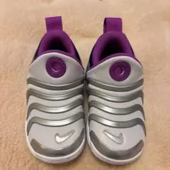 Nike スニーカー 7C シルバー/パープル