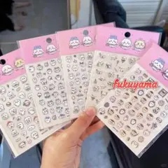 ネイルシール　ちいかわ　ネイル　ステッカー ハチワレ　モモンガ　5枚セット001