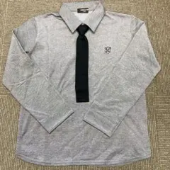 COMME CA ISM グレー長袖シャツ 140A