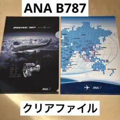 ANA ボーイング787 ドリームライナー クリアファイル ノベルティ 全日空