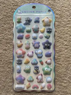 サンリオ コットンパフィーシール ボンボンドロップシール はぴだんぶい