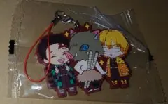 鬼滅の刃 炭治郎 善逸 伊之助 カプセル ラバーマスコット ストラップ