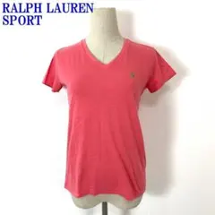 ラルフローレンスポーツ Tシャツ ピンク コットン XS C2455