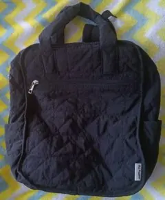 しまむら　キルティングリュック 黒 ミッフィー70周年　最安値3/22まで