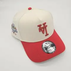 逆ロゴ 白 赤 ドジャース ニューエラ キャップ LA 限定 100