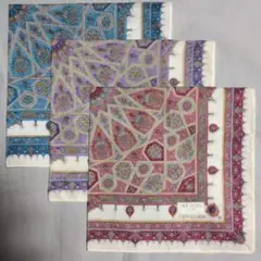 SILK ROAD シルクハンカチ 3枚セット
