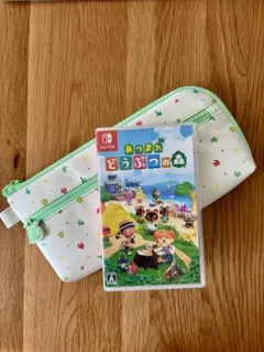 【動作確認済】あつまれどうぶつの森 ソフト＋あつ森Switchポーチ付
