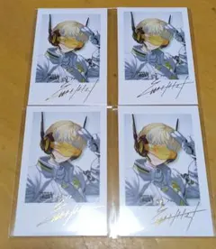 にじさんじ 緋八マナ HEROES チェキ風カード 箔押し デビュー 4点セット