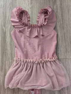 女の子用ピンクワンピース水着