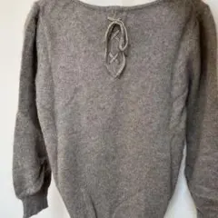 Bon mercerie アンゴラ26%セーター 茶色