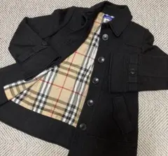 バーバリーブルーレーベル ピーコート ジャケット ブラック 38 M L
