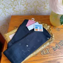 新品日本製　レベッカテイラー　冷感　UVロング手袋　黒猫　刺繍のサムネイル