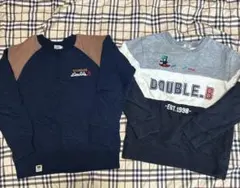 着用少ない　ミキハウス　ダブルビー　トレーナー　140 まとめ売り