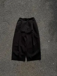 ワイドタッククロップドパンツ ショーツ y2kモード