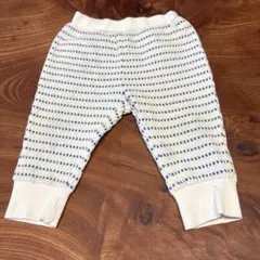 モイモルン　ホワイトとブルーのストライプパンツ　夏　90