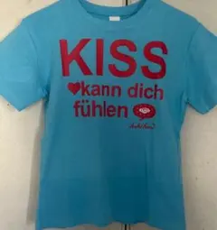 プリント Tシャツ 水色