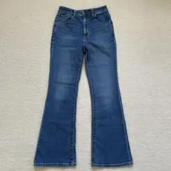 GU フレアジーンズ デニム Sサイズ67BLUE
