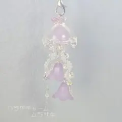 クラゲチャーム クラゲキーホルダー ビーズキーホルダー
