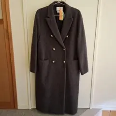 S.ESSENTIALS ウール×モヘア ダブルブレスト コート グレー 日本製