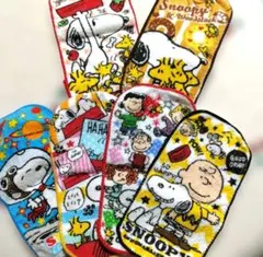ハンカチ(ポケットハンカチ)(ピーナッツ)(スヌーピー)(中古品)(6枚セット)