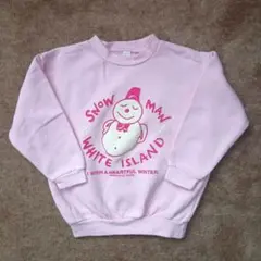 スノーマンプリント トレーナー