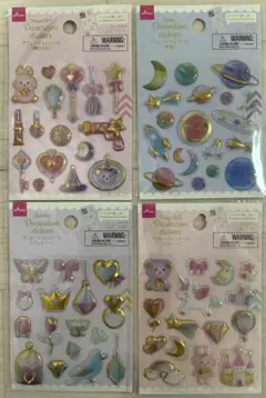 【4点セット】ダイソー デコレーションシール