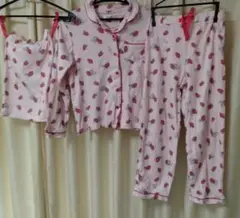 いちご柄パジャマセット 100cm